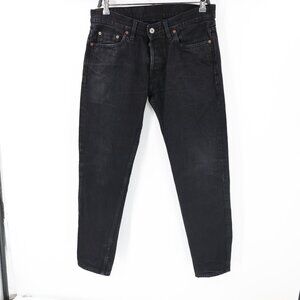 Hawksmill Denim Co Jeans mens 31 L29 Slim Taper black dark wash pockets mid rise